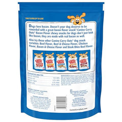 Canine Carry Outs Bacon Flavor, tranches amusantes qui plaisent aux chiens