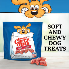 Aspect boeuf réel des friandises Canine Carry Outs.