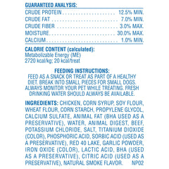 Canine Carry Outs boeuf: formes amusantes pour stimuler l'excitation lors des récompenses.