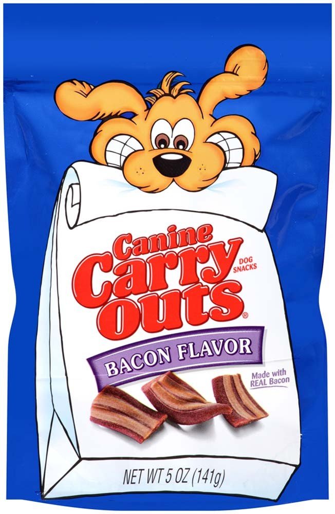 Friandise Canine Carry Outs bacon, idéale pour récompenser votre chien lors des promenades.
