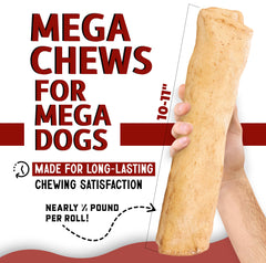 Canine Chews taille extra-large, idéal pour gros chiens en quête de longues sessions.