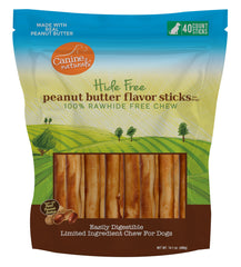 Canine Naturals baton beurre d'arachide 5 pouces, friandise longue durée sans rawhide.