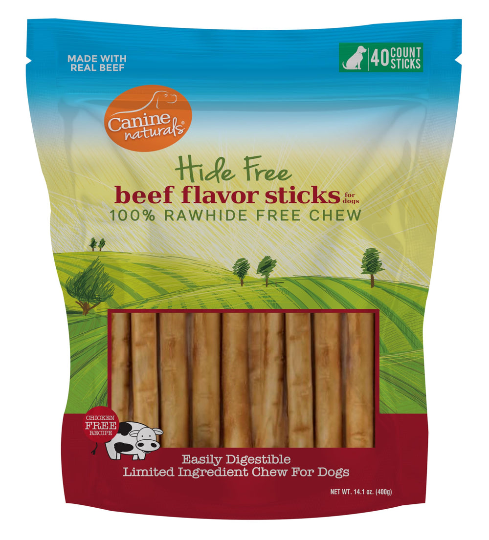 Canine Naturals boeuf batonnet 5pouces: récompense durable pour mastication saine
