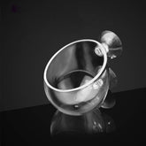 Capetsma pot d'aquarium en verre avec ventouses, améliore le décor et l'habitat végétal.