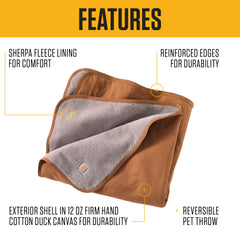 Couverture Carhartt avec bords renforcés pour une durabilité accrue