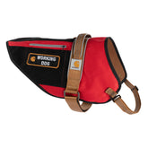 Harnais Carhartt Gear P0000396 en nylon Ripstop rouge, résistant pour chien de service.