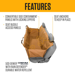 Accès boucles ceinture Carhartt, accès rapide sans gêner les passagers.