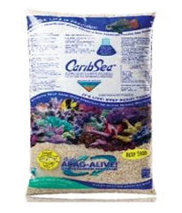 Carib-Sea Arag-Alive Substrat Bimini Pink en place, filtration biologique renforcée pour l'aquarium.