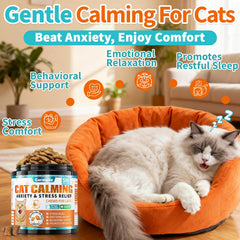 Friandises apaisantes Carmelie pour chat — centre krill, goût savoureux pour apaiser les moments stressants