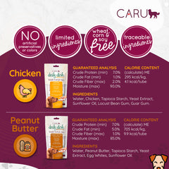 CARU Daily Dish Smoothies - tube poulet dans bol, topper savoureux.