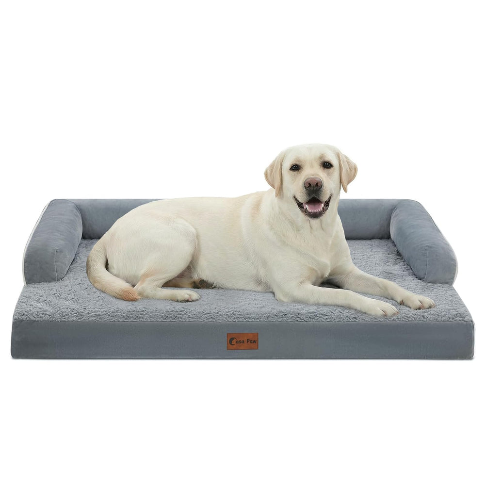 Casa Paw lit orthopédique XL avec mousse ondulée, soutien des articulations.