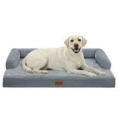 Casa Paw lit orthopédique XL avec mousse ondulée, soutien des articulations.
