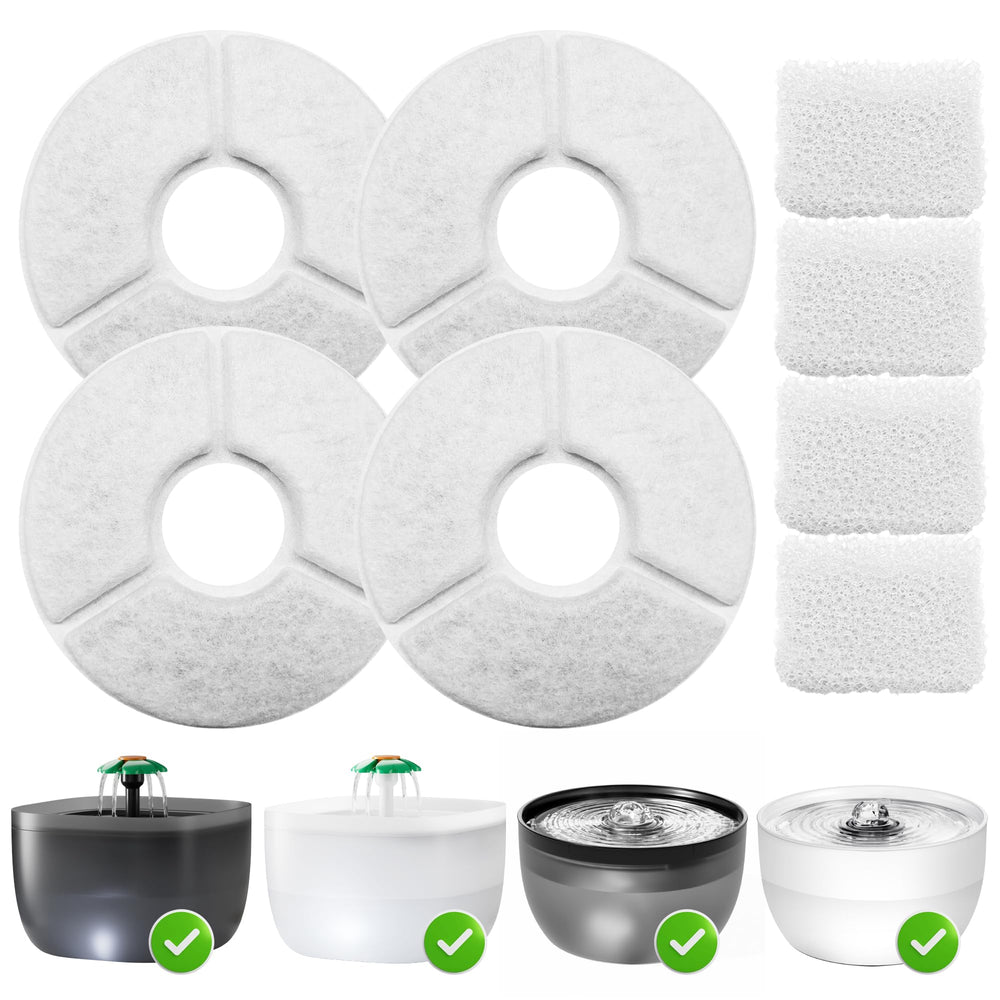Casfuy W8 et W7: filtre d'eau en action pour animaux, eau plus propre.