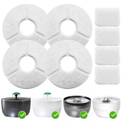 Casfuy W8 et W7: filtre d'eau en action pour animaux, eau plus propre.
