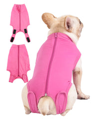 Combinason Caslfuca pour chien avec fermeture dos, mise en place rapide et facile.