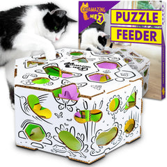 Cat Amazing HEX – jouet puzzle interactif stimule l’exploration chez le chat