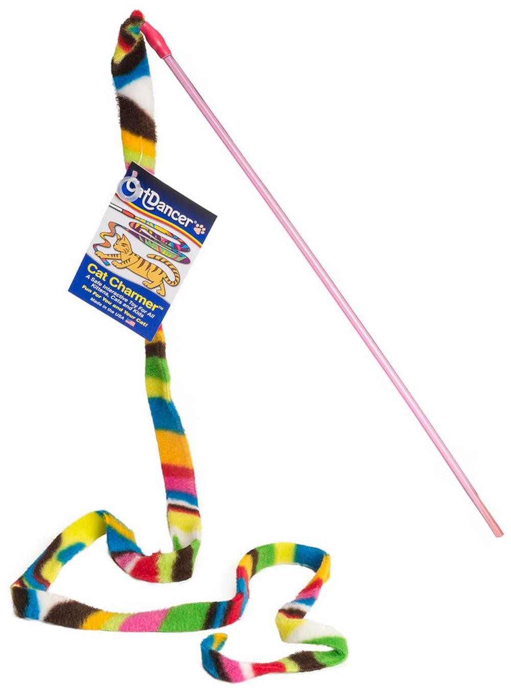 Charmer Cat Dancer avec baguette polycarbonate pour jeux sûrs et durables.