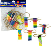 Cat Dancer Chaser pelage colore attire le chat et stimule le jeu