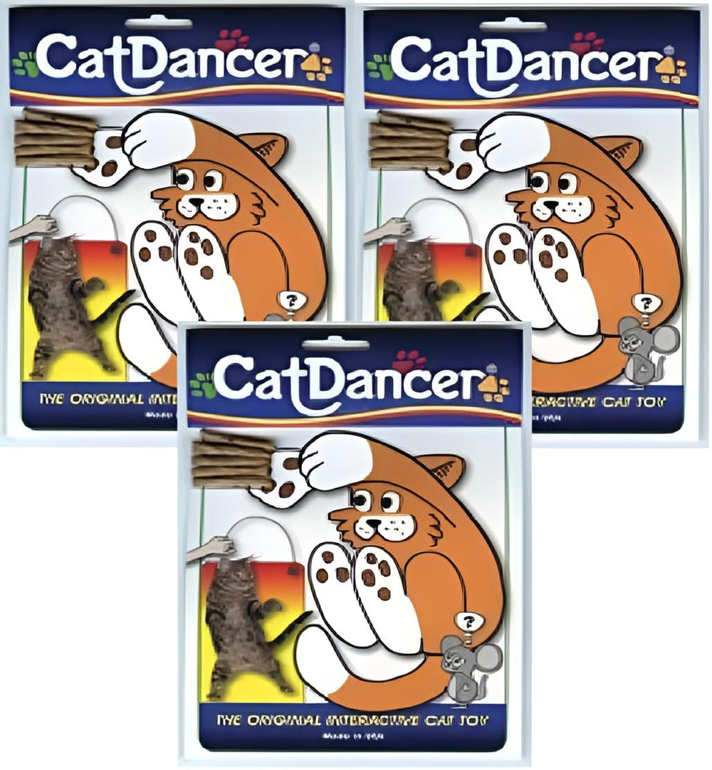 Cat Dancer ensemble de 3 jouets interactifs pour chats, stimulant le jeu.