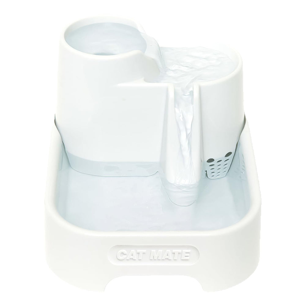 Cat Mate fontaine multi-niveaux : hydratation facile pour chats et petits chiens.