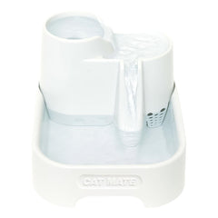 Cat Mate fontaine multi-niveaux : hydratation facile pour chats et petits chiens.
