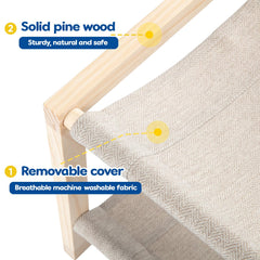 CatAve Hamac chat tissu respirant lavable, hygiène facile pour votre compagnon.