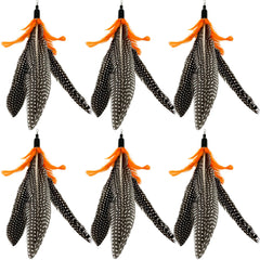 CATENEED refils plumes chat 6 pièces pour jouet interactif, stimulation ludique.