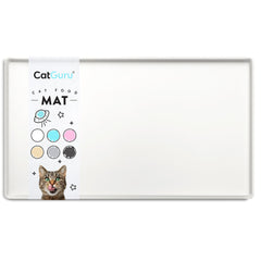 CatGuru Mat alimentation chat avec bord eleve pour contenir les deversements.