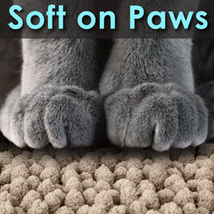 CatGuru Tapis nettoyage facile: pliable et secouable pour récupérer la litière.