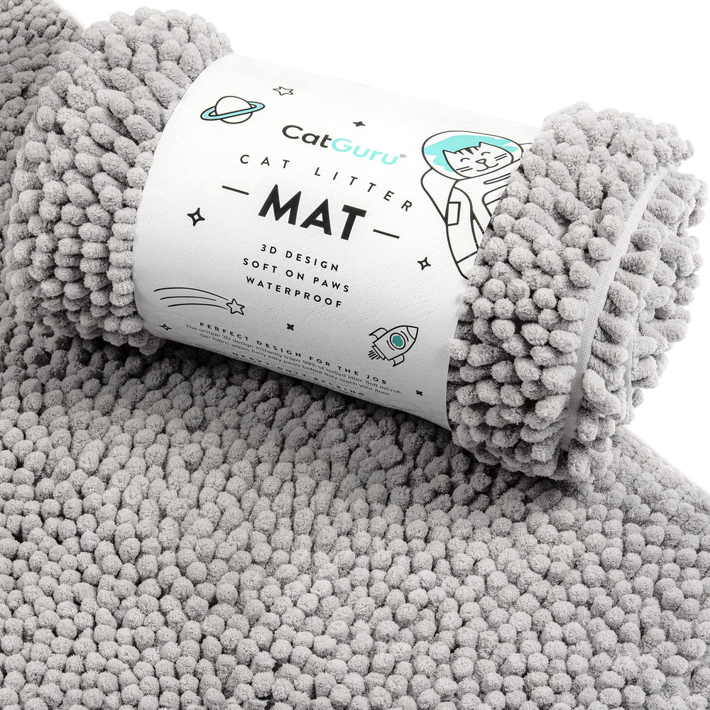 CatGuru tapis-litiere design 3D retient plus de litière et protège vos sols.