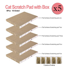 Catinarla grattoir-carton-double-face, offre deux textures stimulantes pour votre chat
