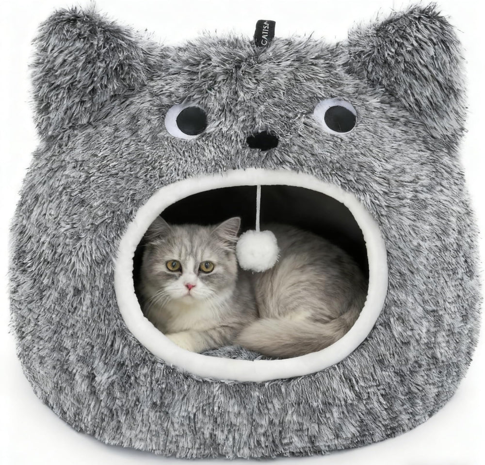 CATISM cabane-chat-douce-lavable: nid confortable et facile à nettoyer.