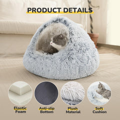 CATISM Cozy Cat Pod avec capuche, espace privé pour le repos.
