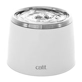 Fontaine Catit Fresh & Clear en inox pour chat, design hygiénique et durable.