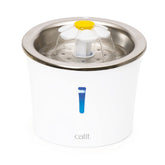 Catit Fontaine-Fleur en acier inoxydable, flux apaisant pour chats exigeants.