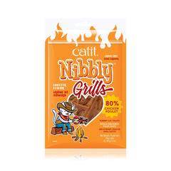 Catit Nibbly Grills: tranches grillées de poulet et homard, friandise légère et appétente.