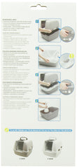 Catit pack 10 liners pour bac à capot, réutilisation facilitée