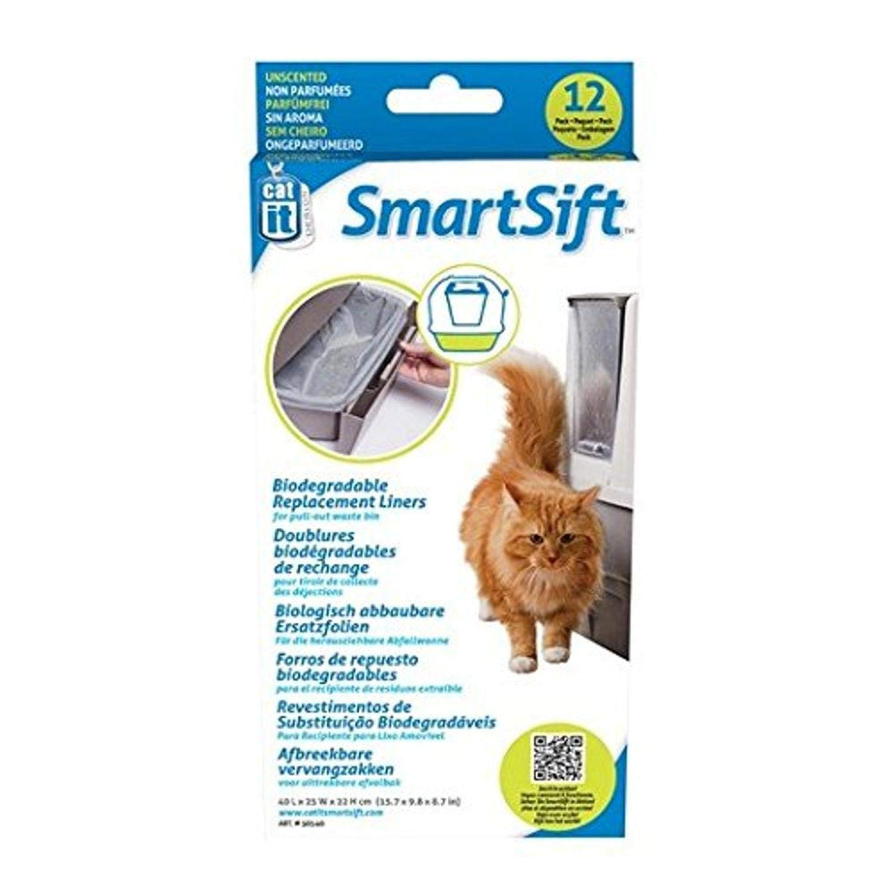 Catit revêtement remplacement SmartSift tiroir : rangement pratique et nettoyage facilité du bac.