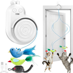 CATPICK Oiseau volant avec plume, stimulation quotidienne pour chats actifs.