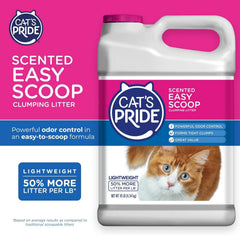 Cat's Pride litière légère pour un transport et stockage faciles.