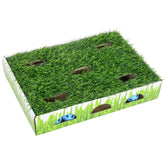 Catstages Grass Patch Hunting Box, vue avant : stimule le jeu actif des chats d’intérieur.