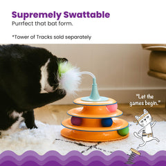 Catstages jouet printemps 2-en-1 plumes: attire l’attention et incite au battement des pattes.