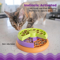 Catstages Kitty Lickin' Layers, ralentissement des repas pour une meilleure dégustation.