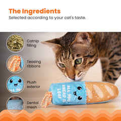 Catstages Loaf Kicker: corps long facilitant les coups de patte.