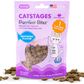 Catstages Purrfect Bitez, bouchées croquantes au poisson blanc pour récompenser le chat.