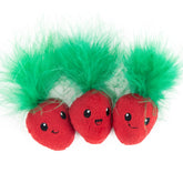 Catstages Strawbabies: boule rose avec plumes, stimulation mentale et jeu actif