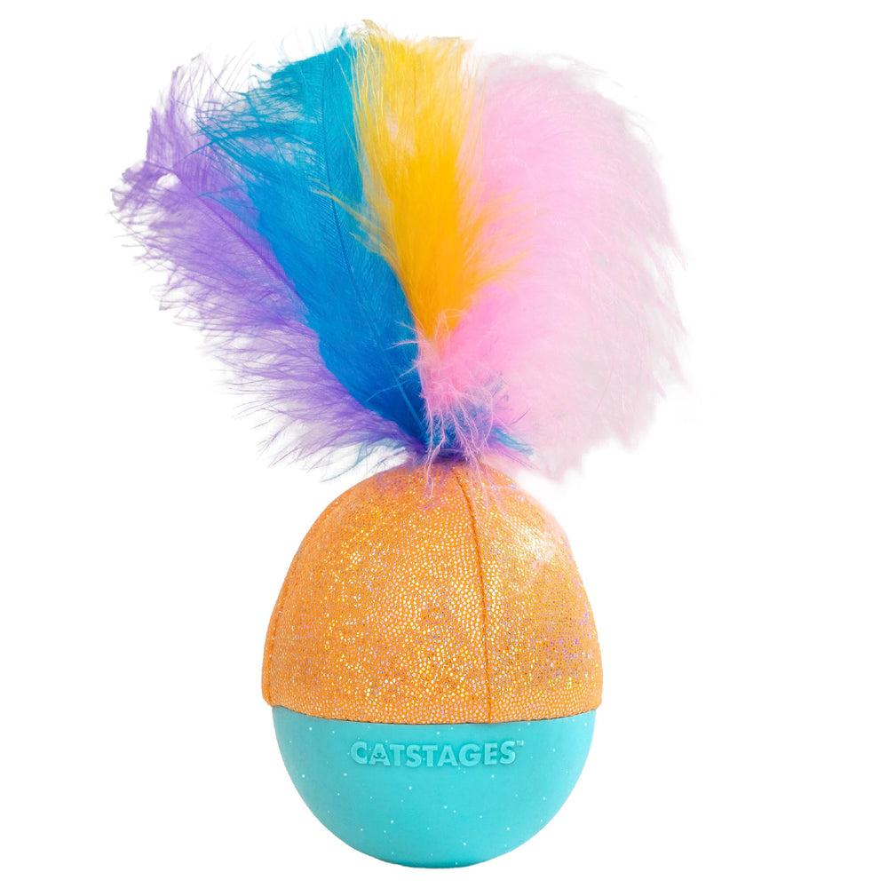 Catstages Whack N’ Wobble Ball : base pesee basculante stimule les réflexes du chat.