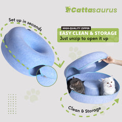 Cattasaurus Peekaboo, compartiment chat amovible pour lavage facile
