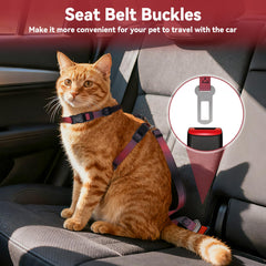 Cattooll harnais-chat réglable pour toutes tailles, ajustement simple.