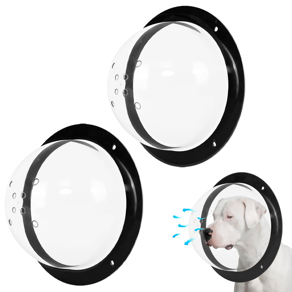 CAWUWE fenetre-cloture-chien-vision: vue claire pour chien curieux à l'extérieur